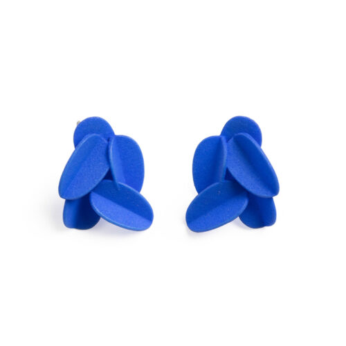 Maison 203 Leaves Earrings 1 Blue
