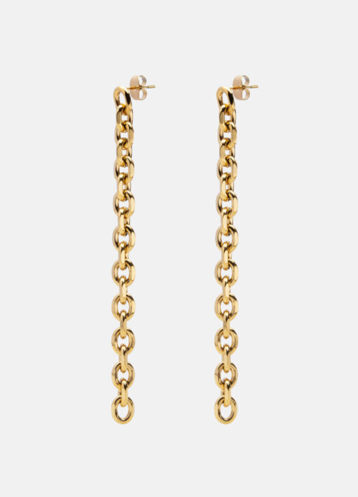 Skultuna Unité Chain Earring Gold Plated - Image 4