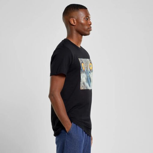 Dedicated T-shirt Stockholm Owl Black - Image 3
