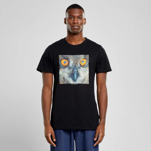 Dedicated T-shirt Stockholm Owl Black - Image 2