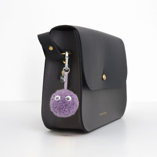 Firefly Reflective Pom Pom with Eyes Lilac - Image 2