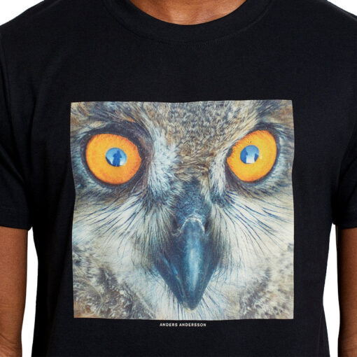 Dedicated T-shirt Stockholm Owl Black