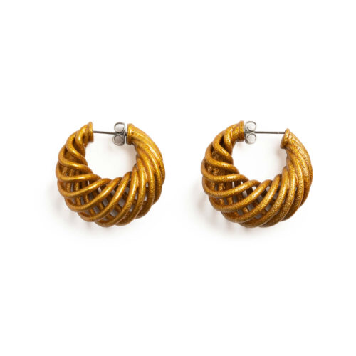 Maison 203 Memento Earrings 1 Metallic Orange Gold