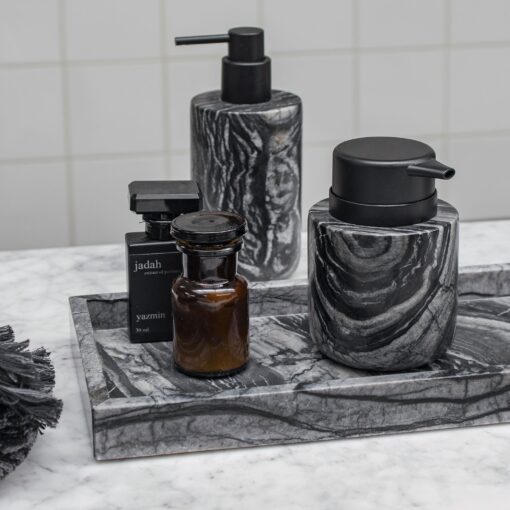 Mette Ditmer Marble Dispenser Low Black / Grey - Image 3