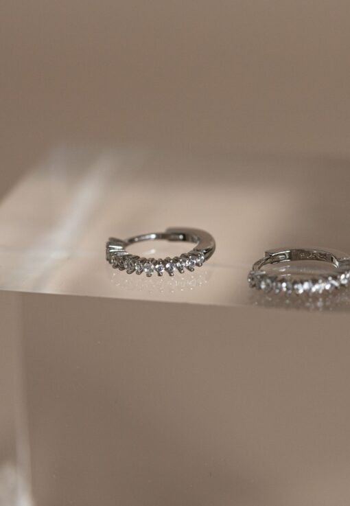 Aran Lemonade Hoops Silver Earrings - Image 2