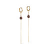 Enamel Copenhagen Hoops Jana Brown kõrvarõngad 925, kullatud 18K