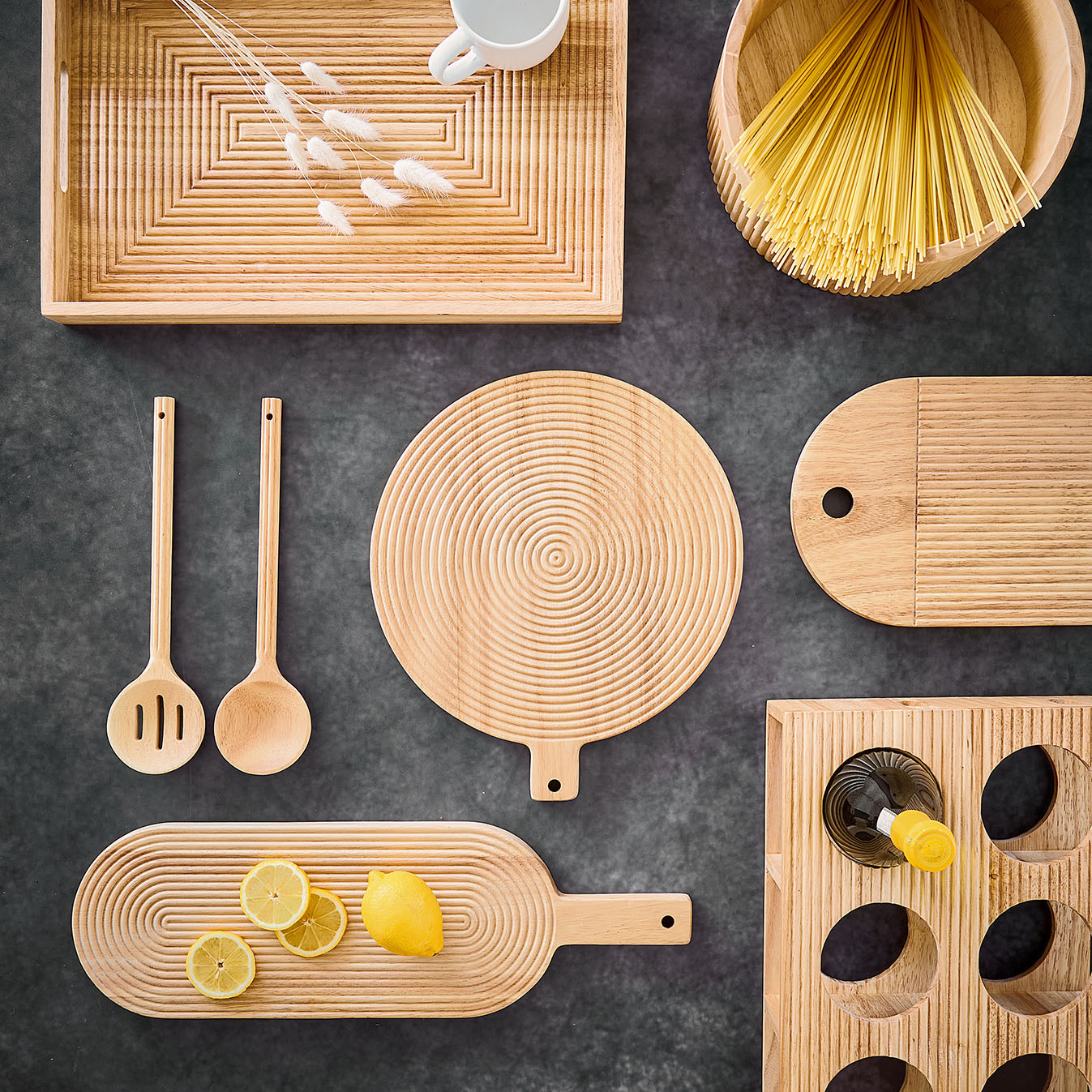 Cutting Board "Stripes" Oval - Image 10