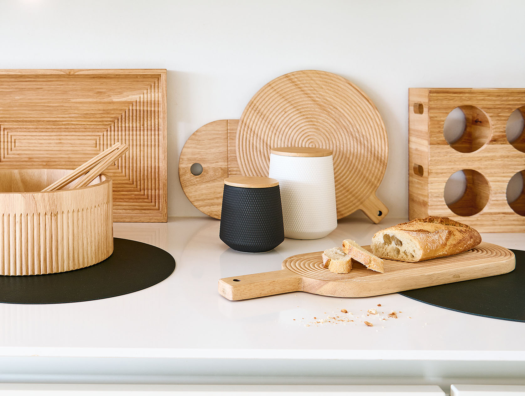 Cutting Board "Stripes" Oval - Image 4