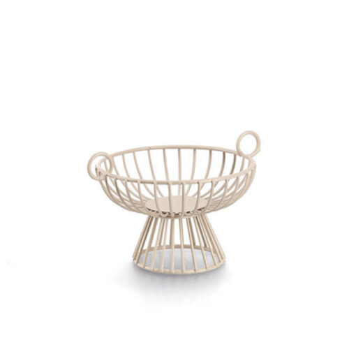 Metallist puuviljakorv Beige Small
