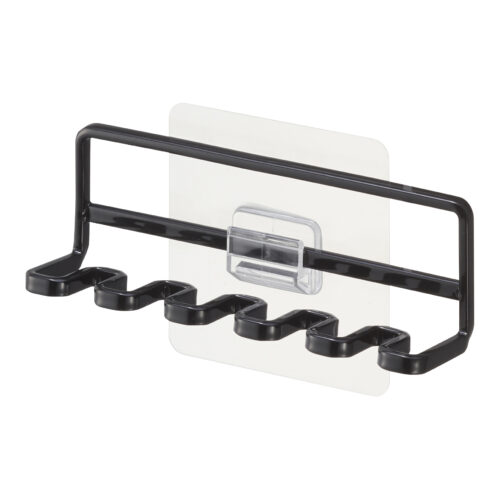 Yamazaki Tower Film Hook Toothbrush Holder Black