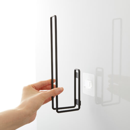 Yamazaki Tower Film Hook Toilet Paper Holder Black - Image 5