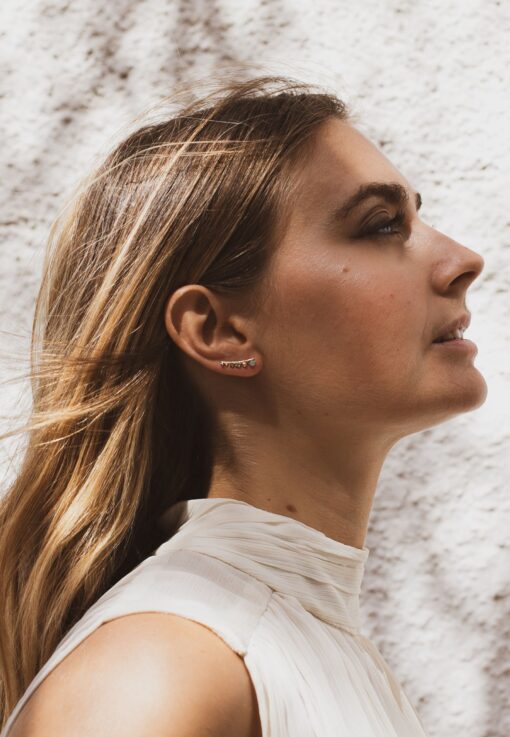 Aran Botany Climbers Gold Earrings - Image 2