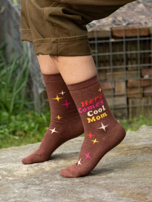 BlueQ Here Comes Cool Mom Socks - Image 2