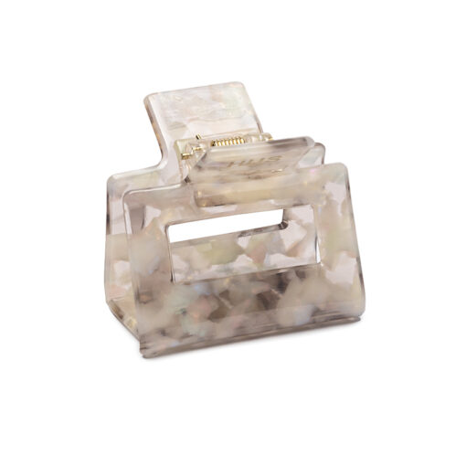 HUS Mia White Tortoise Hair Clip