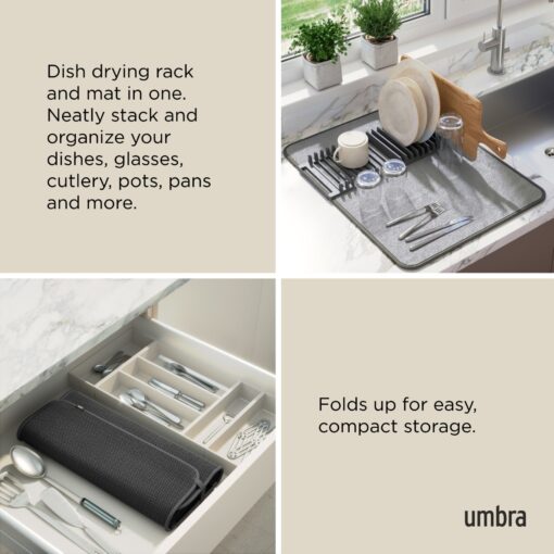 Umbra UDry nõudekuivatusalus Charcoal - Image 7