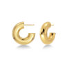 Edblad Chunky Creoles S Gold Earrings