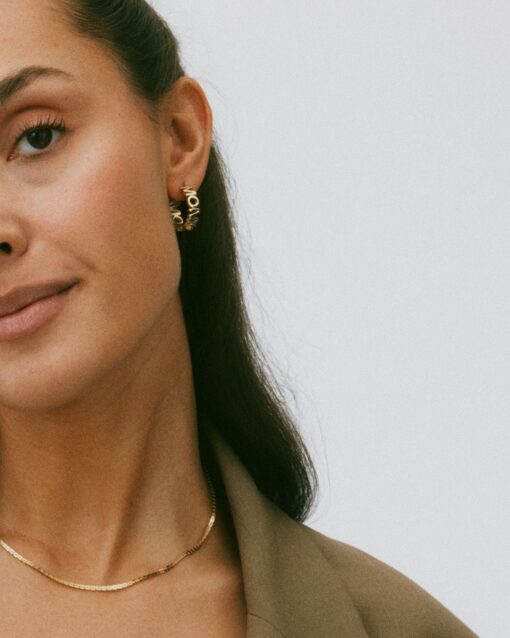 Edblad Mom Multi Hoops Gold Earrings - Image 4