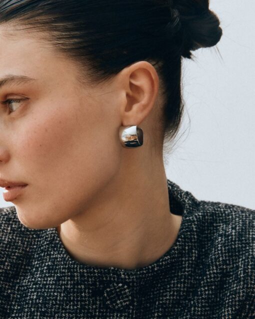 Edblad Prime Creoles L Steel Earrings - Image 2