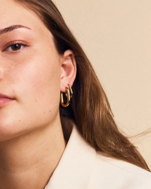 Edblad Modernist Hoops S Gold Earrings - Image 2