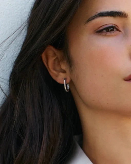 Edblad Modernist Hoops S Steel Earrings - Image 2