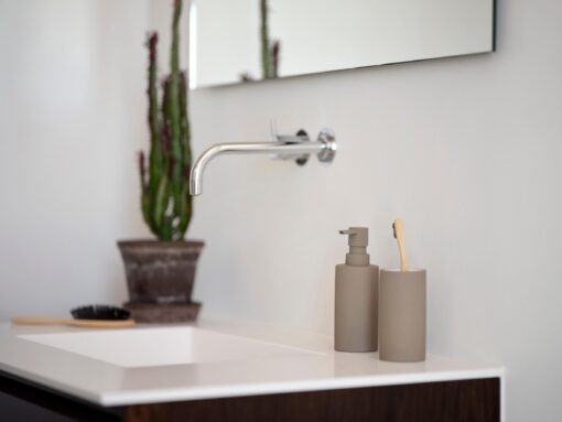 Zone Solo Toothbrush Mug Taupe - Image 2