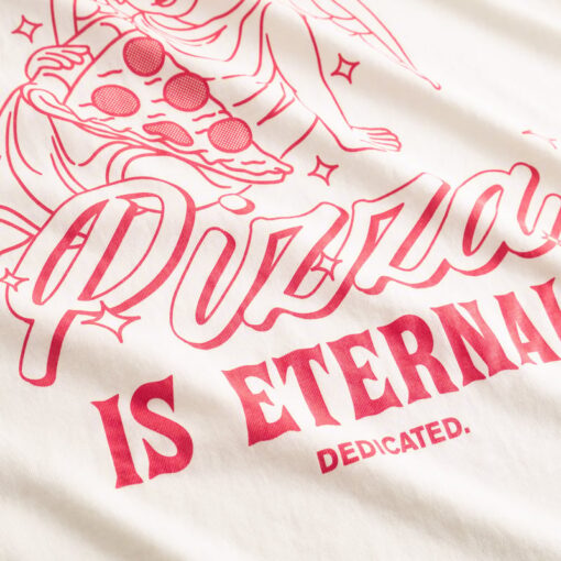 Dedicated T-shirt Stockholm Eternal Pizza Off-White - Image 4