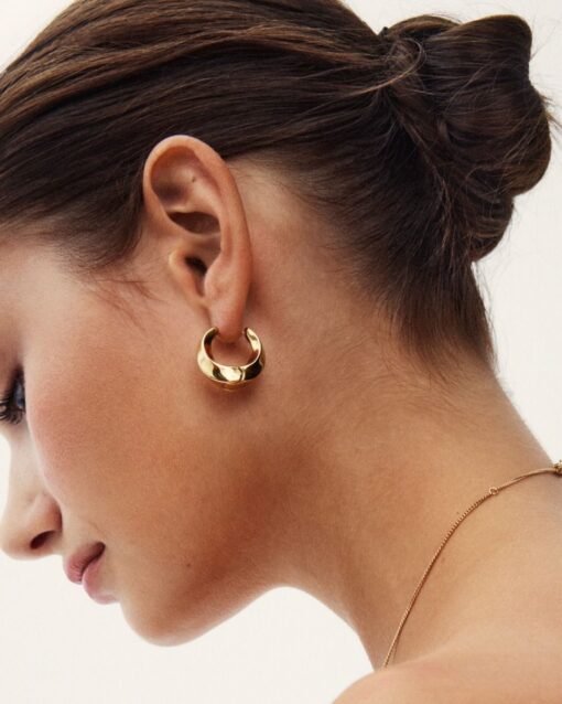 Edblad Helix Hoops L kõrvarõngad, kullatud 14K - Image 2
