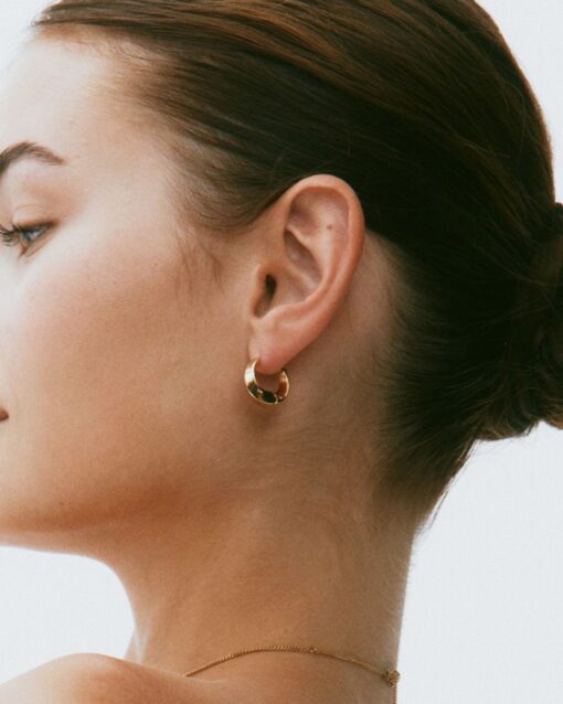 Edblad Helix Hoops S kõrvarõngad, kullatud 14K - Image 2