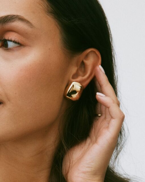 Edblad Mira Studs L kõrvarõngad, kullatud 14K - Image 3