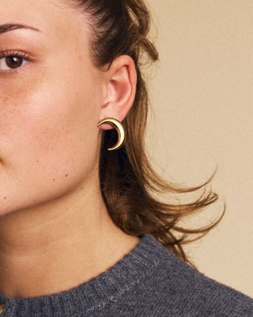 Edblad New Moon Studs L kõrvarõngad, kullatud 14K - Image 2