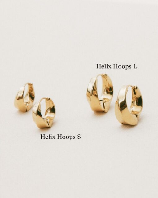 Edblad Helix Hoops L kõrvarõngad, kullatud 14K - Image 4