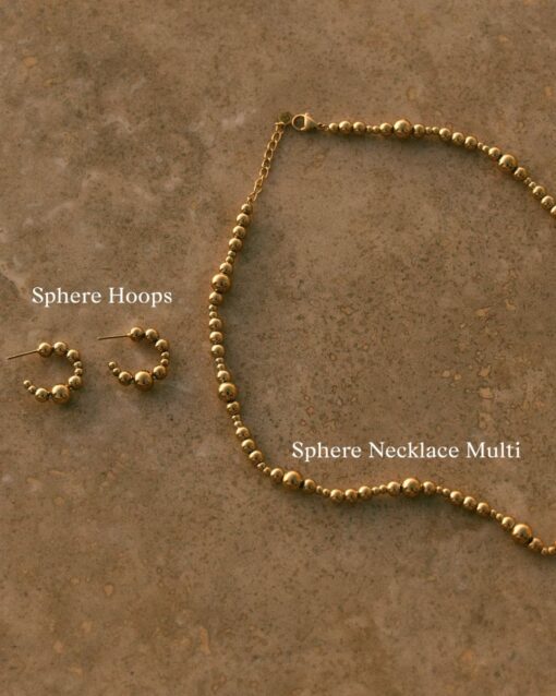 Edblad Sphere Hoops kõrvarõngad, kullatud 14K - Image 4