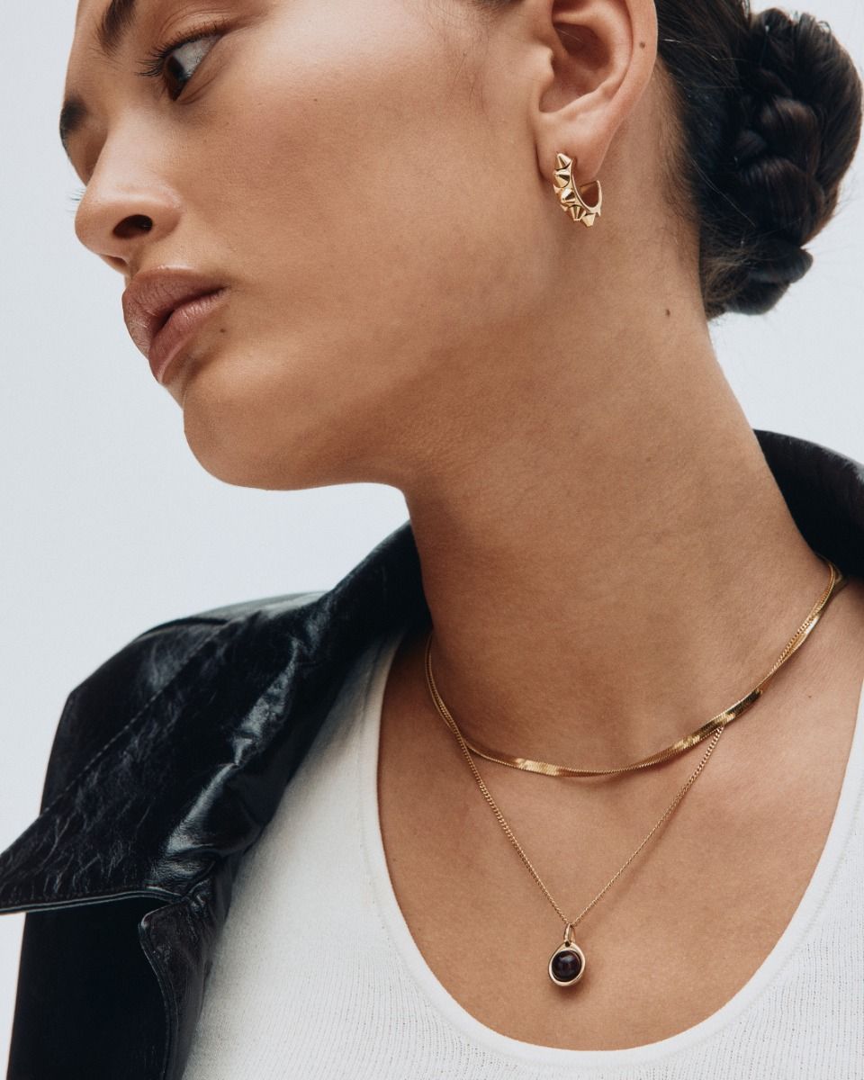 Edblad Peak Creoles S Gold Earrings - Image 3