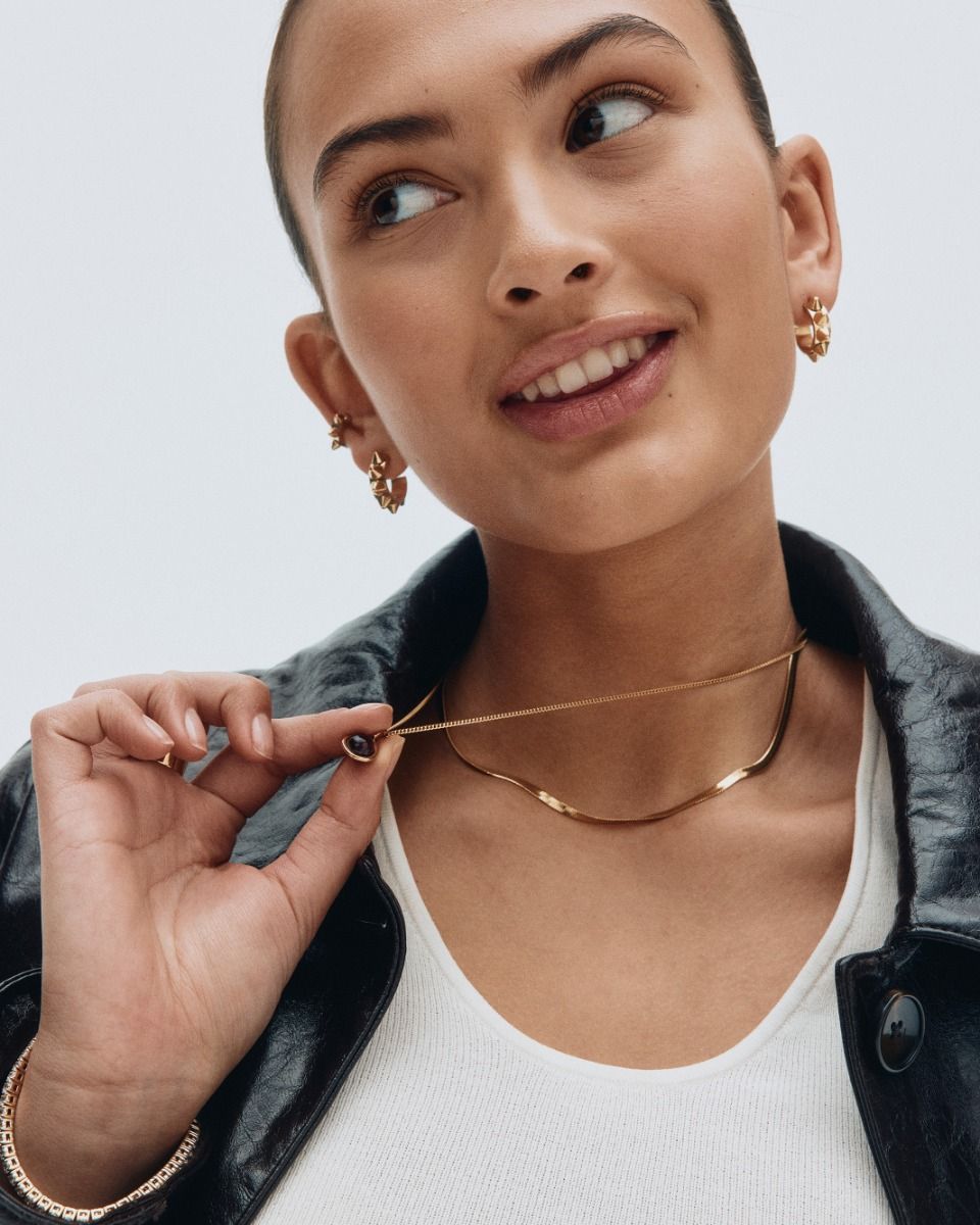 Edblad Peak Creoles S Gold Earrings - Image 5