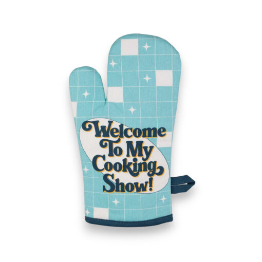 BlueQ Welcome To My Cooking Show! Oven Mitt