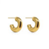 WAY Amado Earrings, Gold Plated Steel
