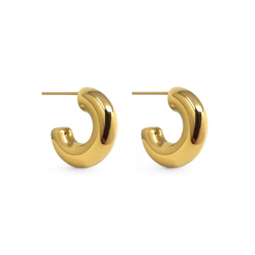 WAY Amado Earrings, Gold Plated Steel