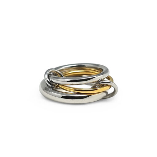 WAY Aude Ring, Gold Plated Steel