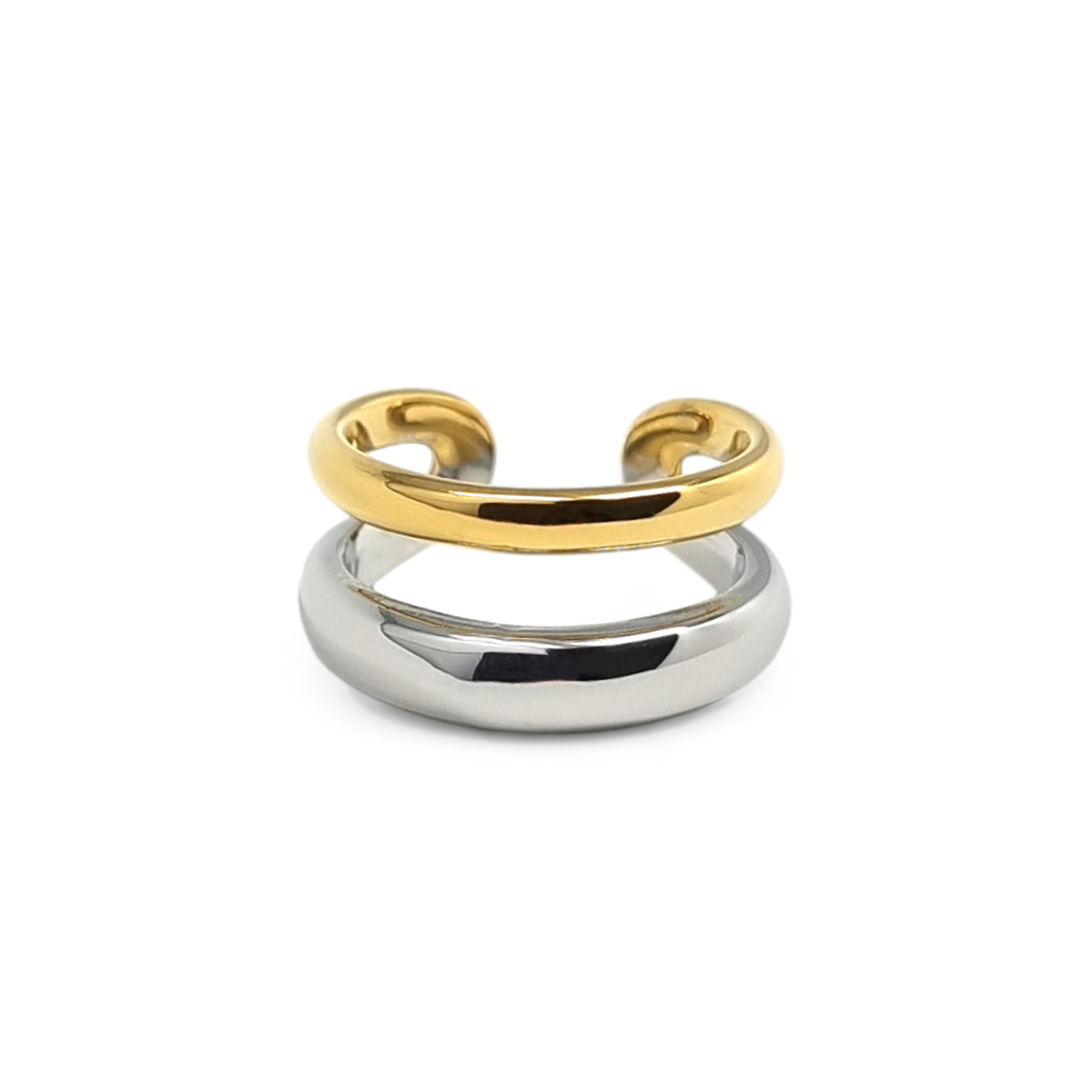 WAY Inari sõrmus, kullatud teras