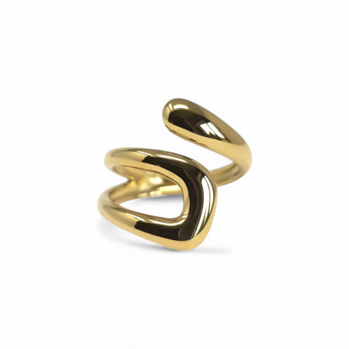 WAY Loir Ring, Gold Plated Steel