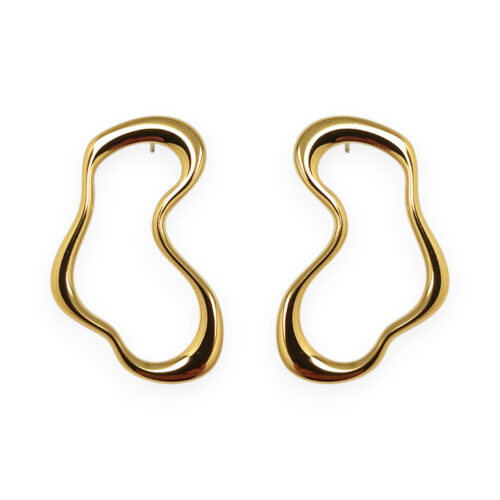 WAY Loire Earrings, Gold Plated Steel
