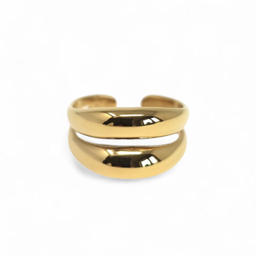 WAY Öland Ring, Gold Plated Steel