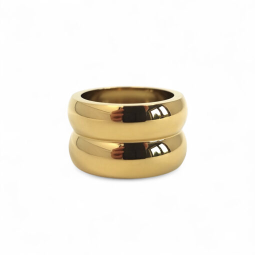 WAY Seine Ring, Gold Plated Steel