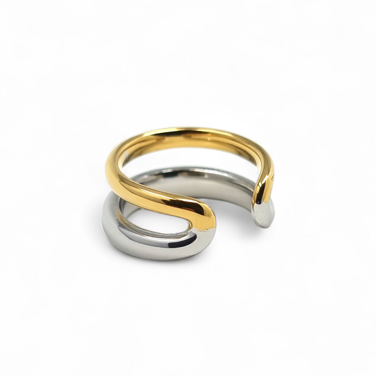 WAY Inari sõrmus, kullatud teras - Image 2