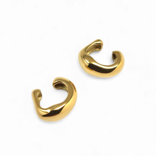 WAY Isle Gold Plated Steel Ear Cuff 2pcs - Image 2