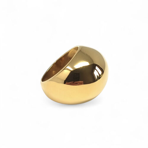 Alternative view of WAY Iza Ring, Gold Plated Steel