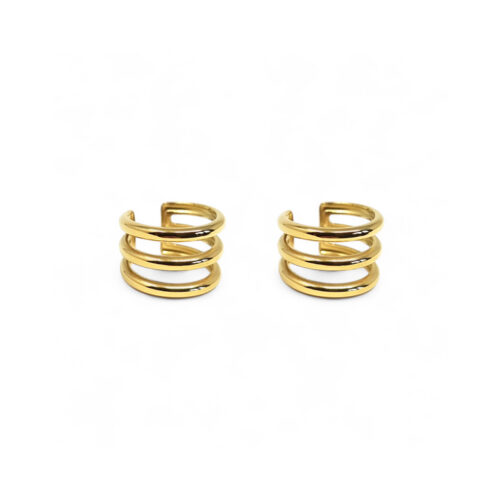 Alternative view of WAY Rocha Gold Plated Steel Ear Cuff