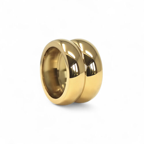 Alternative view of WAY Seine Ring, Gold Plated Steel