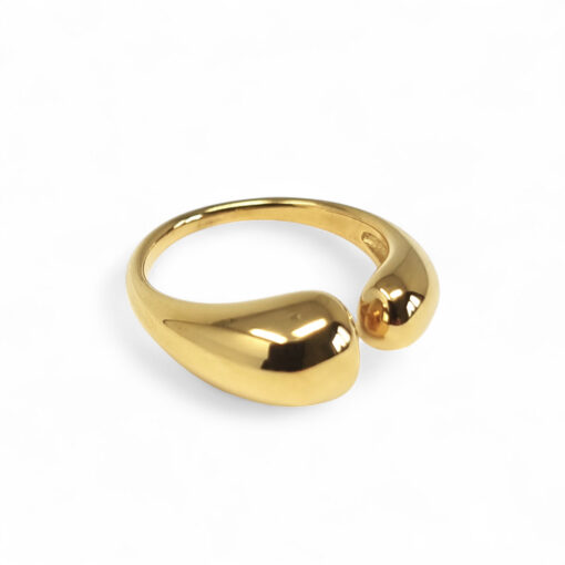 WAY Una Ring, Gold Plated Steel - Image 2