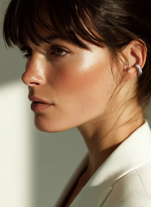Alternative view of WAY Isle Steel Ear Cuff 2pcs